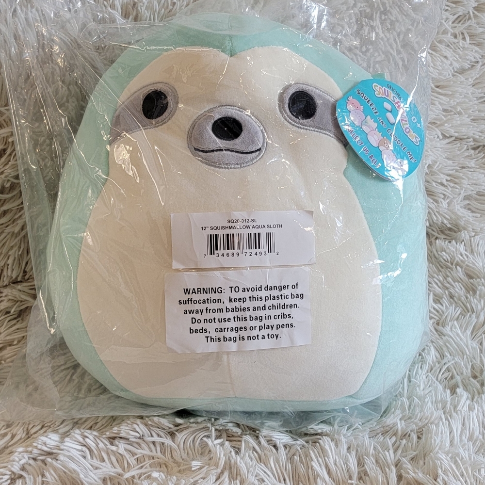 12" Squishmallow Aqua Sloth